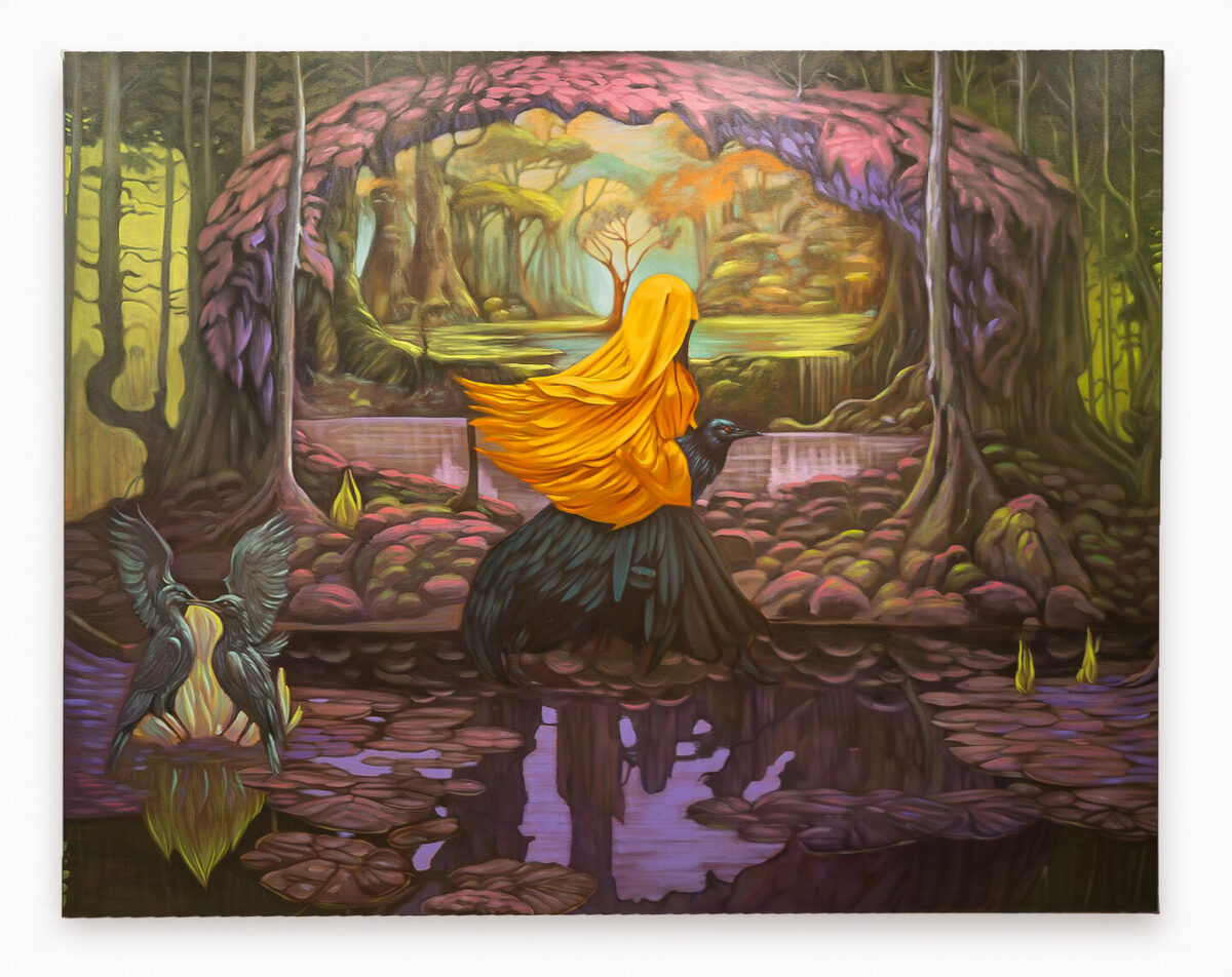 Zadie Xa Knowledge Seeker Soothsayer Great Grandmother 2024. Oil on linen 200 x 250 x 4 cm. Courtesy the artist and Thaddaeus Ropac